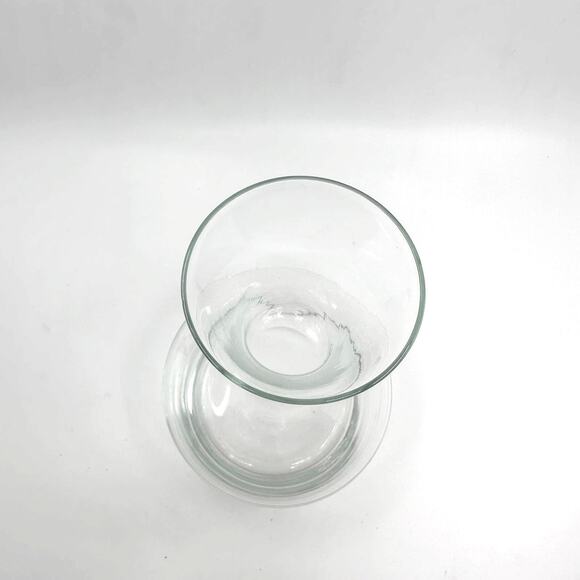 Vintage Wine Glass Decanter Modern Clear Glass Wide Bottom Narrow Neck Classic - Picture 3 of 7